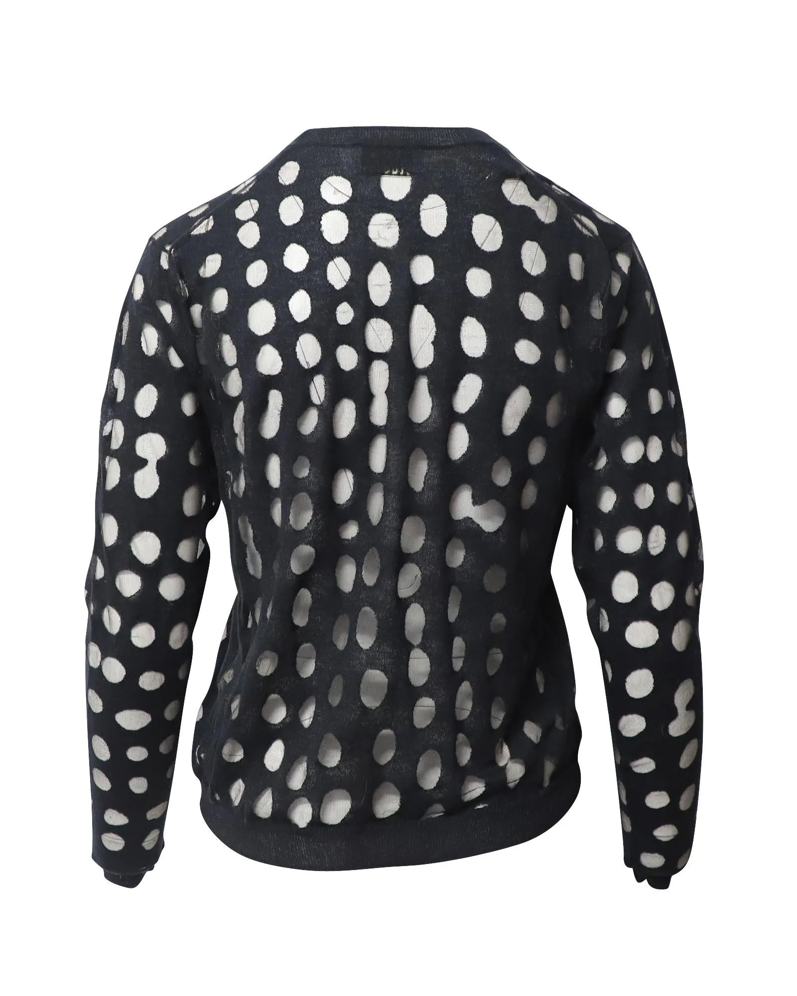 Monochromatic Polka Dot Lightweight Jumper