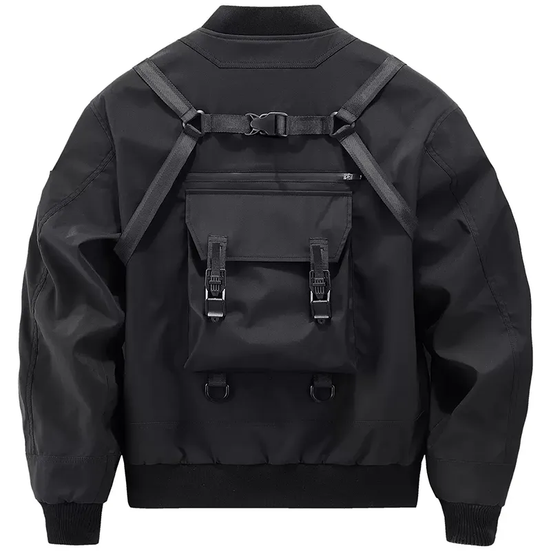 Multi Pocket Techwear Bomber