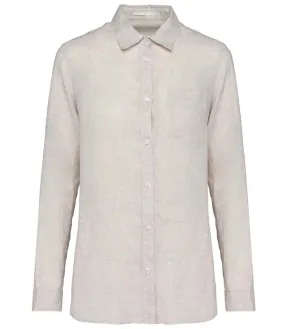 Native Spirit Ladies Long Sleeve Linen Shirt | Linen