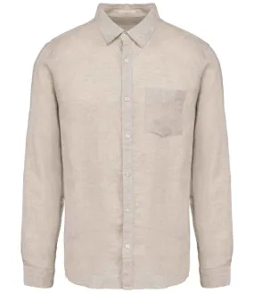 Native Spirit Long Sleeve Linen Shirt | Linen