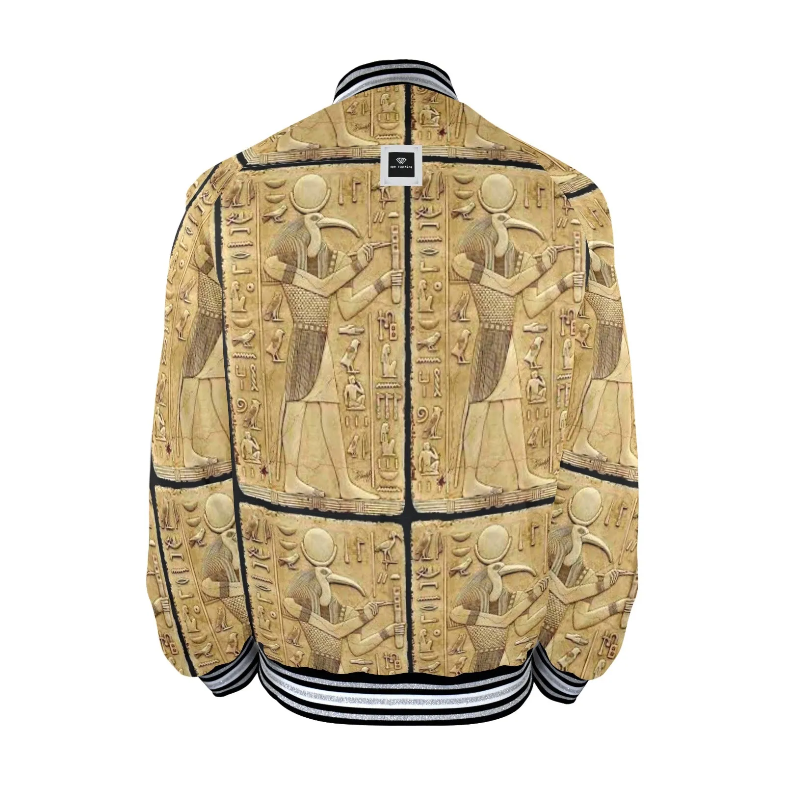 New Men's OPM Striped Trim Bomber Jacket