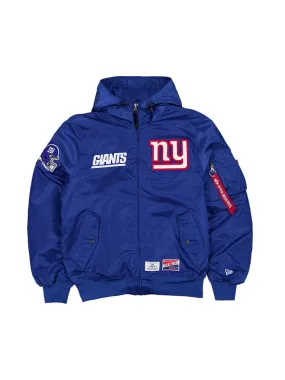 NEW YORK GIANTS X ALPHA X NEW ERA L-2B BOMBER JACKET