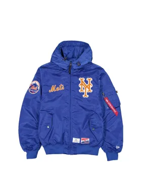 NEW YORK METS X ALPHA X NEW ERA L-2B BOMBER JACKET