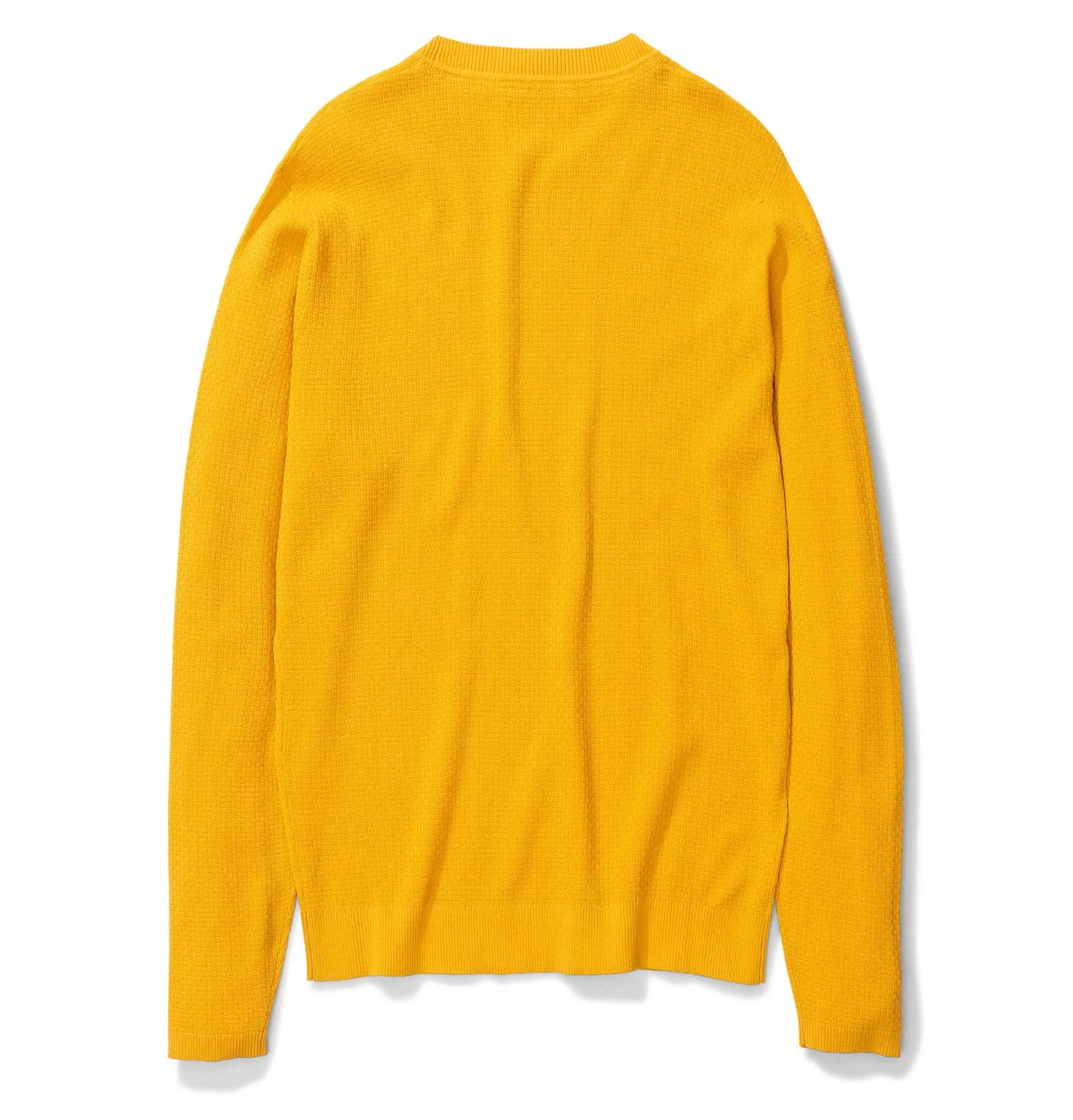 Norse Projects Sigfred Cotton Texture Jumper – Sunrise Yellow