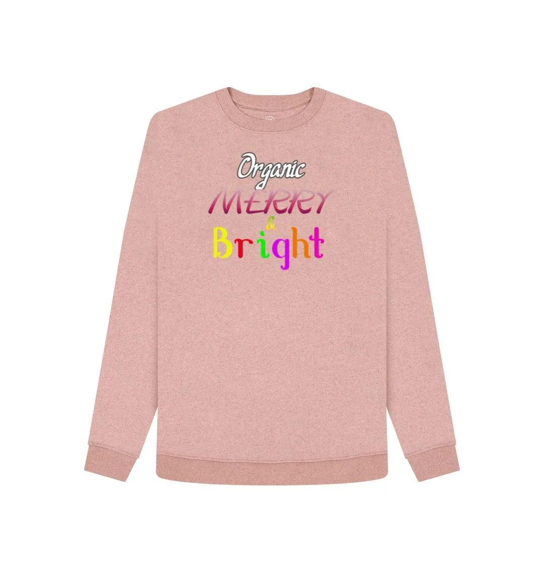 Organic Merry & Bright Women's Christmas Remill® Sweater