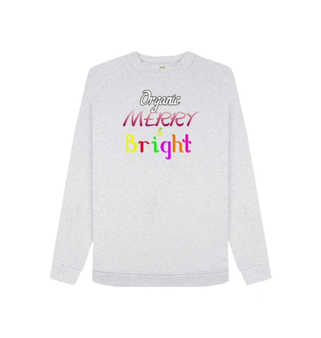 Organic Merry & Bright Women's Christmas Remill® Sweater