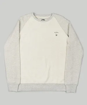 Orsman EMB Reverse Sweatshirt Grey/Ecru