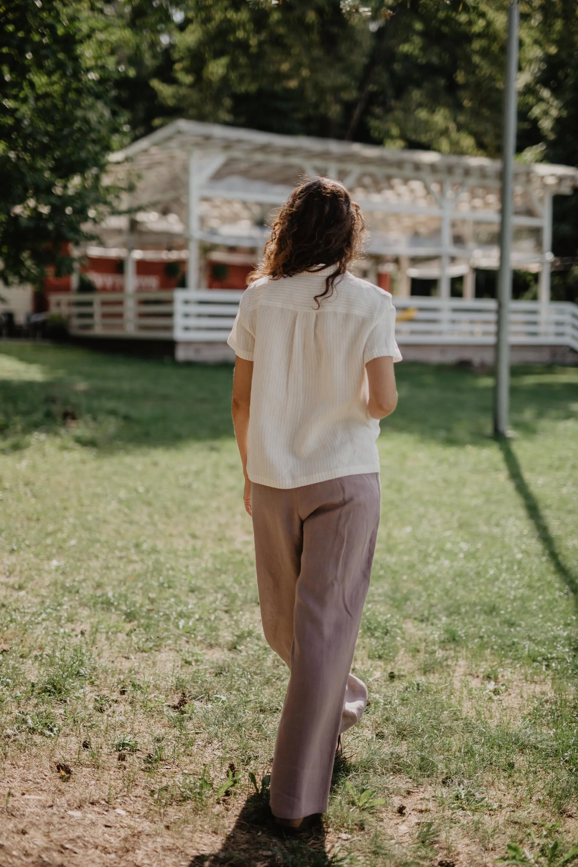 Oulu super long linen pants by AmourLinen