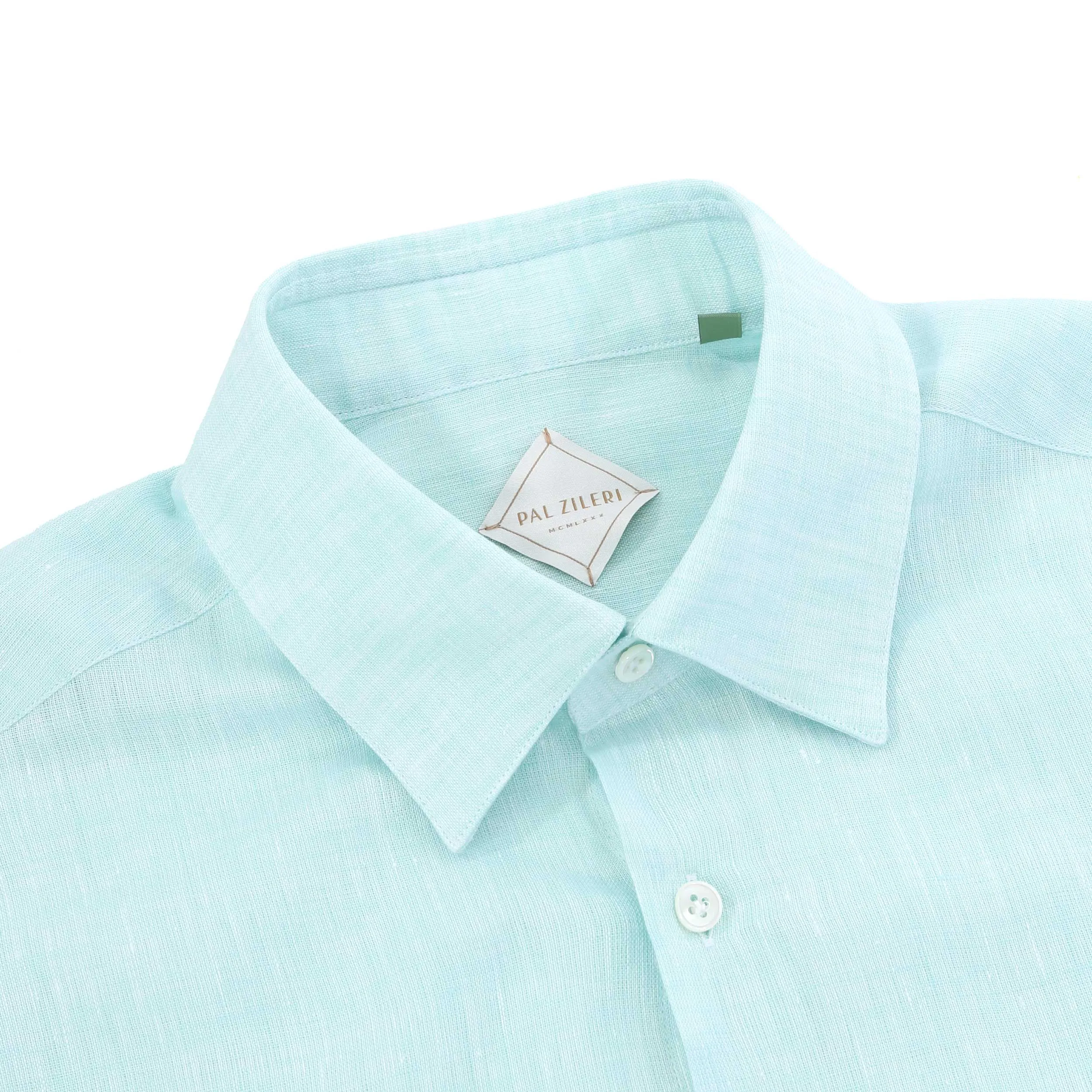 Pal Zileri Linen Shirt in Mint