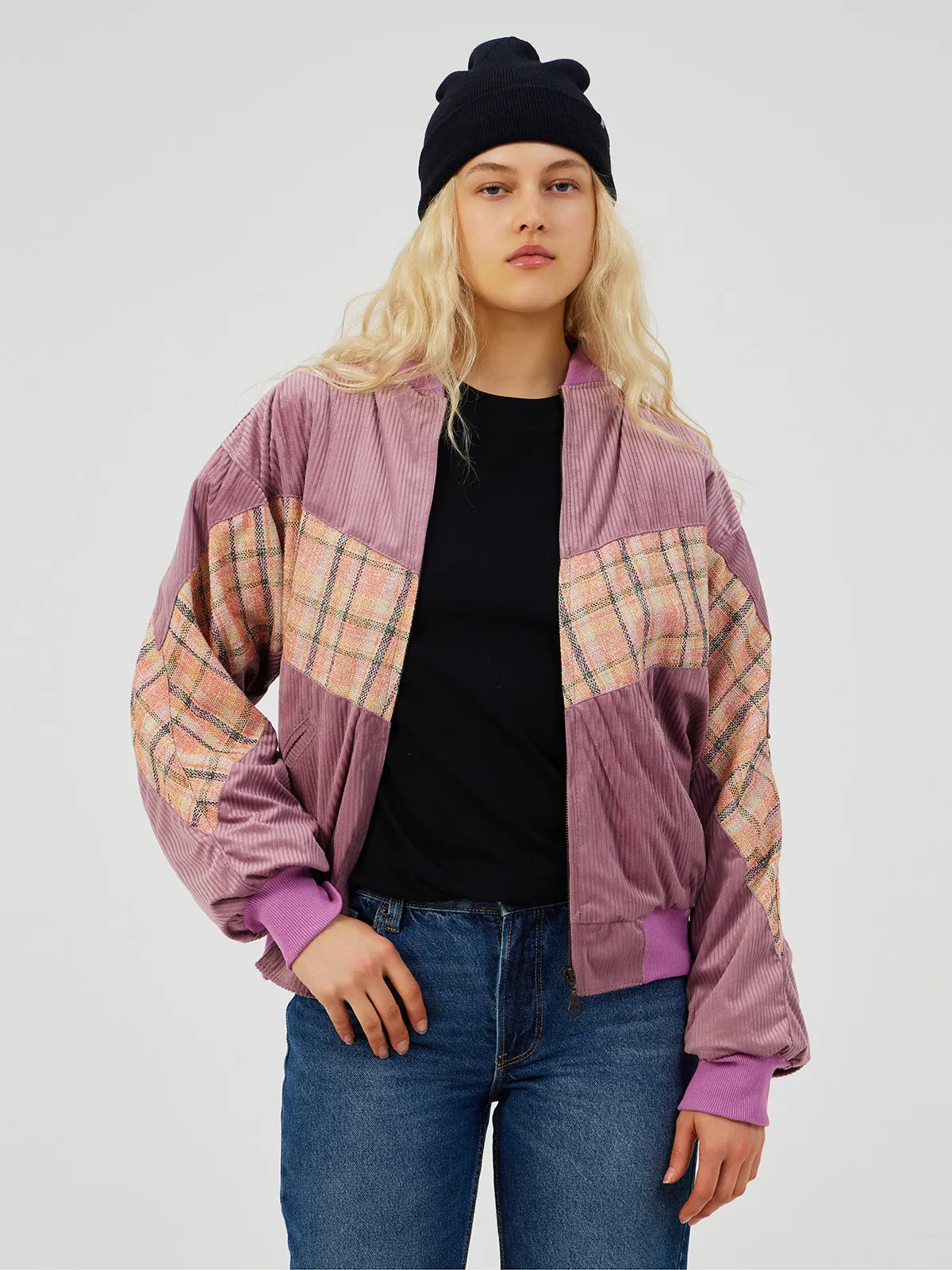 PINK UNISEX BOMBER JACKET XS