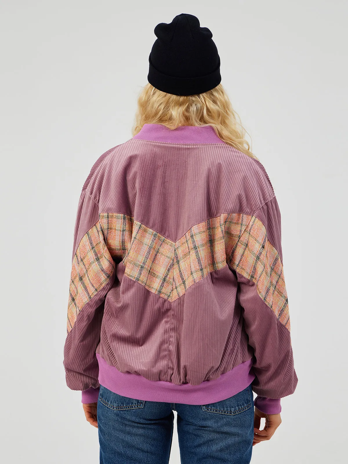 PINK UNISEX BOMBER JACKET XS