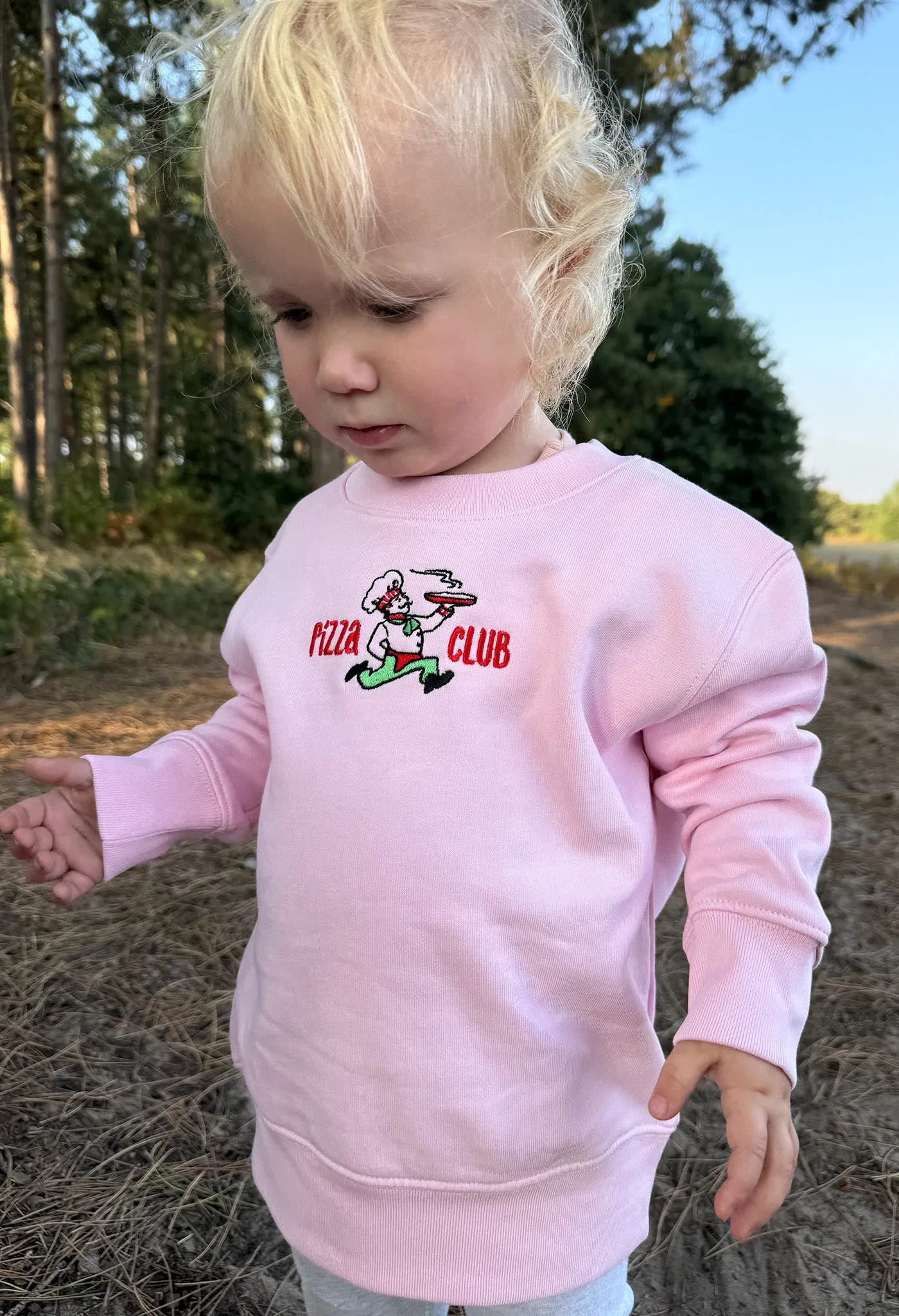 Pizza Club Organic Cotton Childrens Sweatshirt