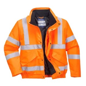 PORTWEST Hi-Vis Bomber Jacket Orange