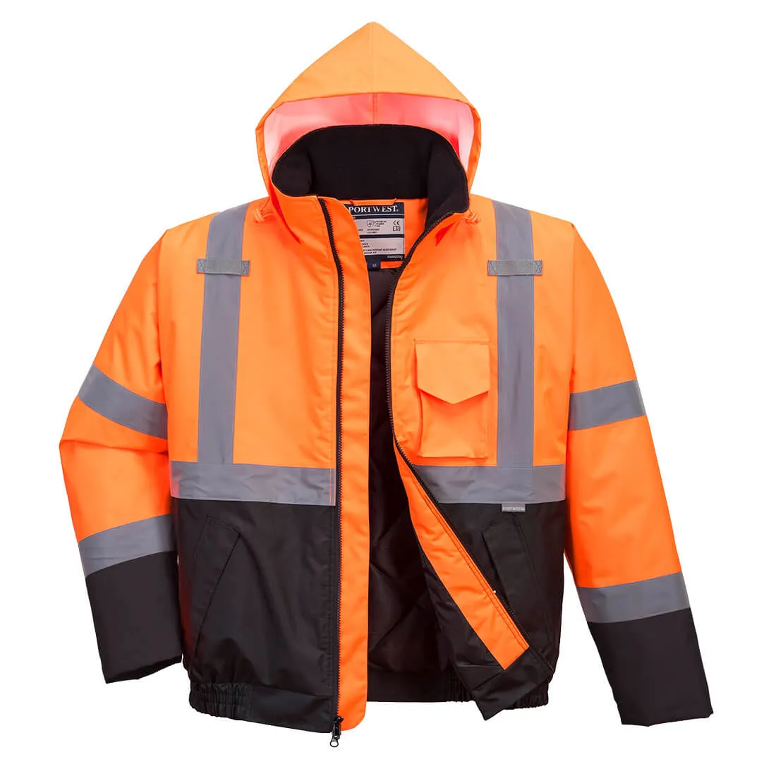 PORTWEST Hi-Vis Two-Tone Bomber Jacket