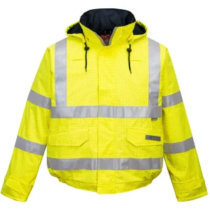 PORTWEST  US773 -  BIZFLAME RAIN HI-VIS ANTISTATIC FR BOMBER  JACKET