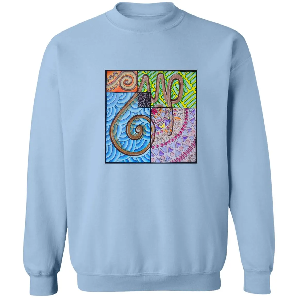 Pullover Sweatshirt with Arabic Calligraphy - Sabr (صَبْرٌ‎)