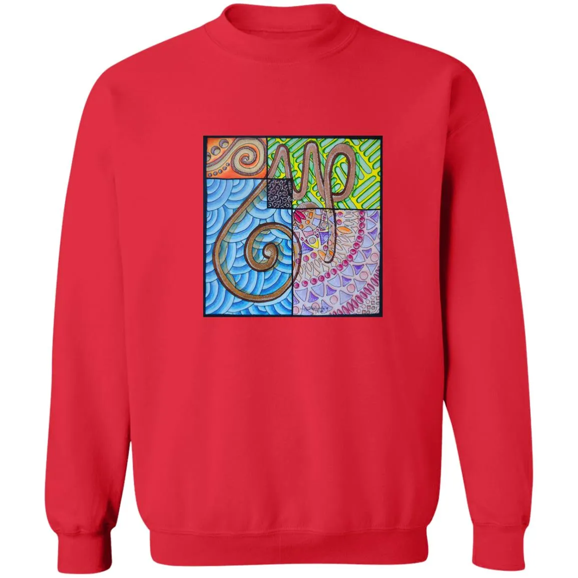 Pullover Sweatshirt with Arabic Calligraphy - Sabr (صَبْرٌ‎)