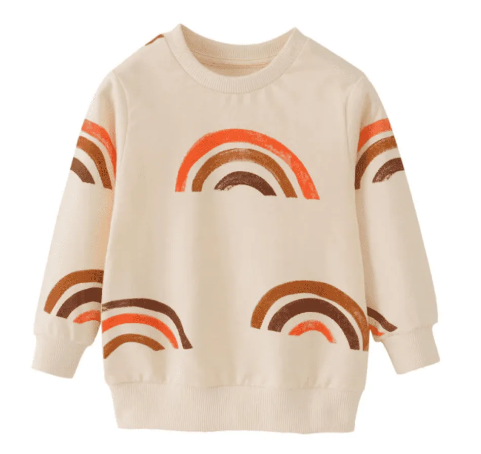 Rainbows - Cotton Jumper / Sweater Unisex