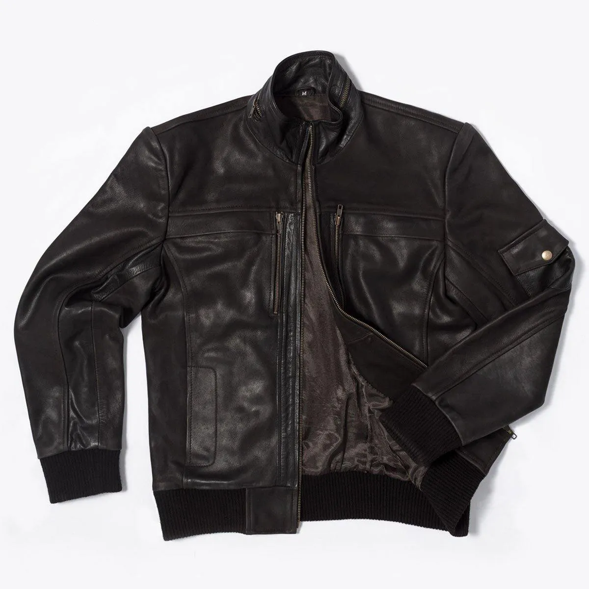 Rakaposhi Farret Brown Bomber Jacket