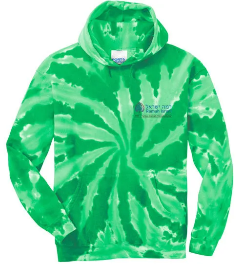 Ramah Israel TRY Tie-Dye Hooded Sweatshirt Traditional Logo