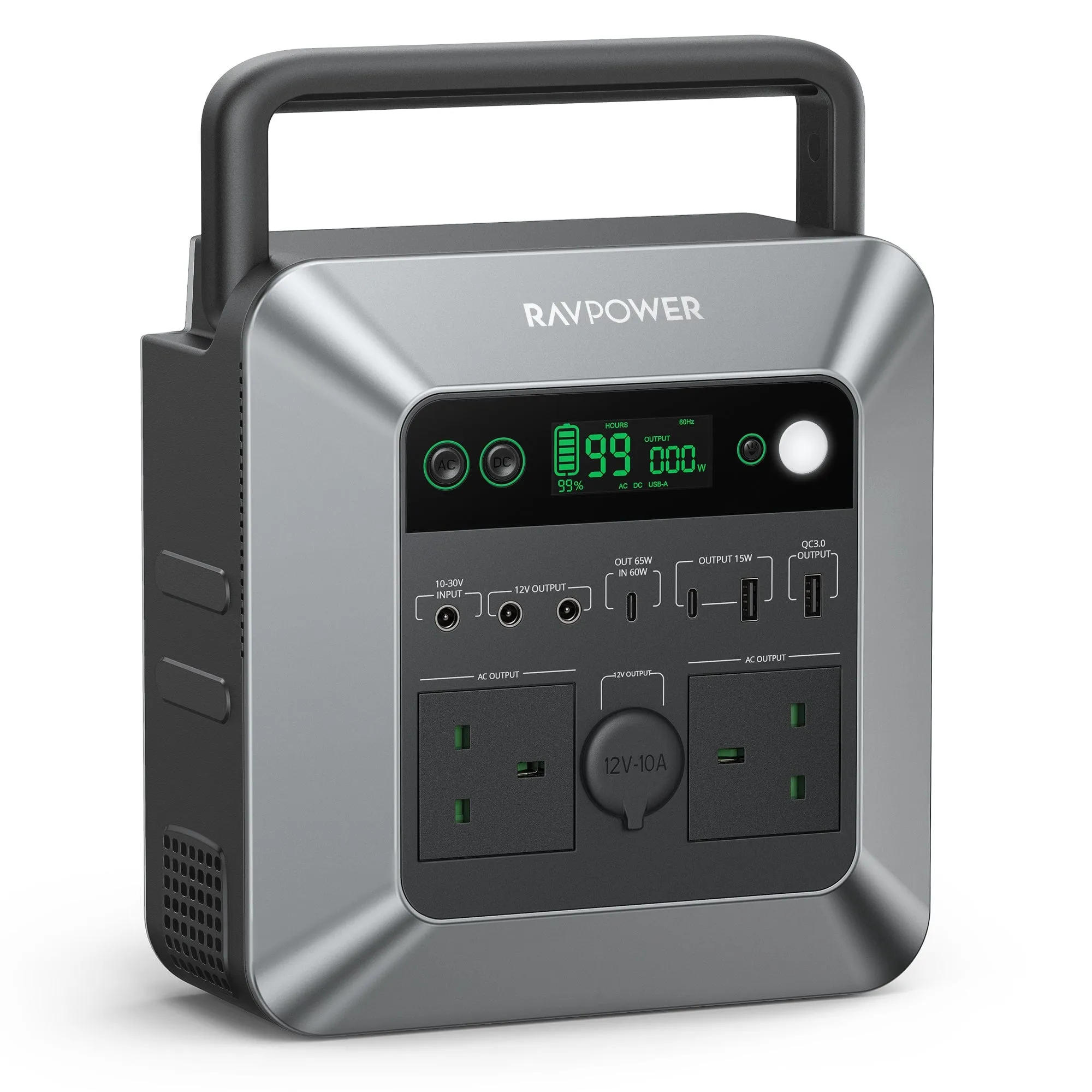 RAVPOWER Portable Power Station 600W (712Wh) - PB237