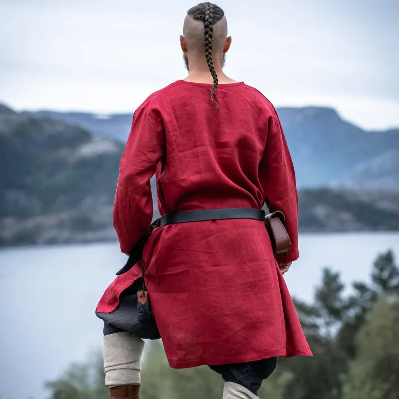 Red Long Tunic - Linen