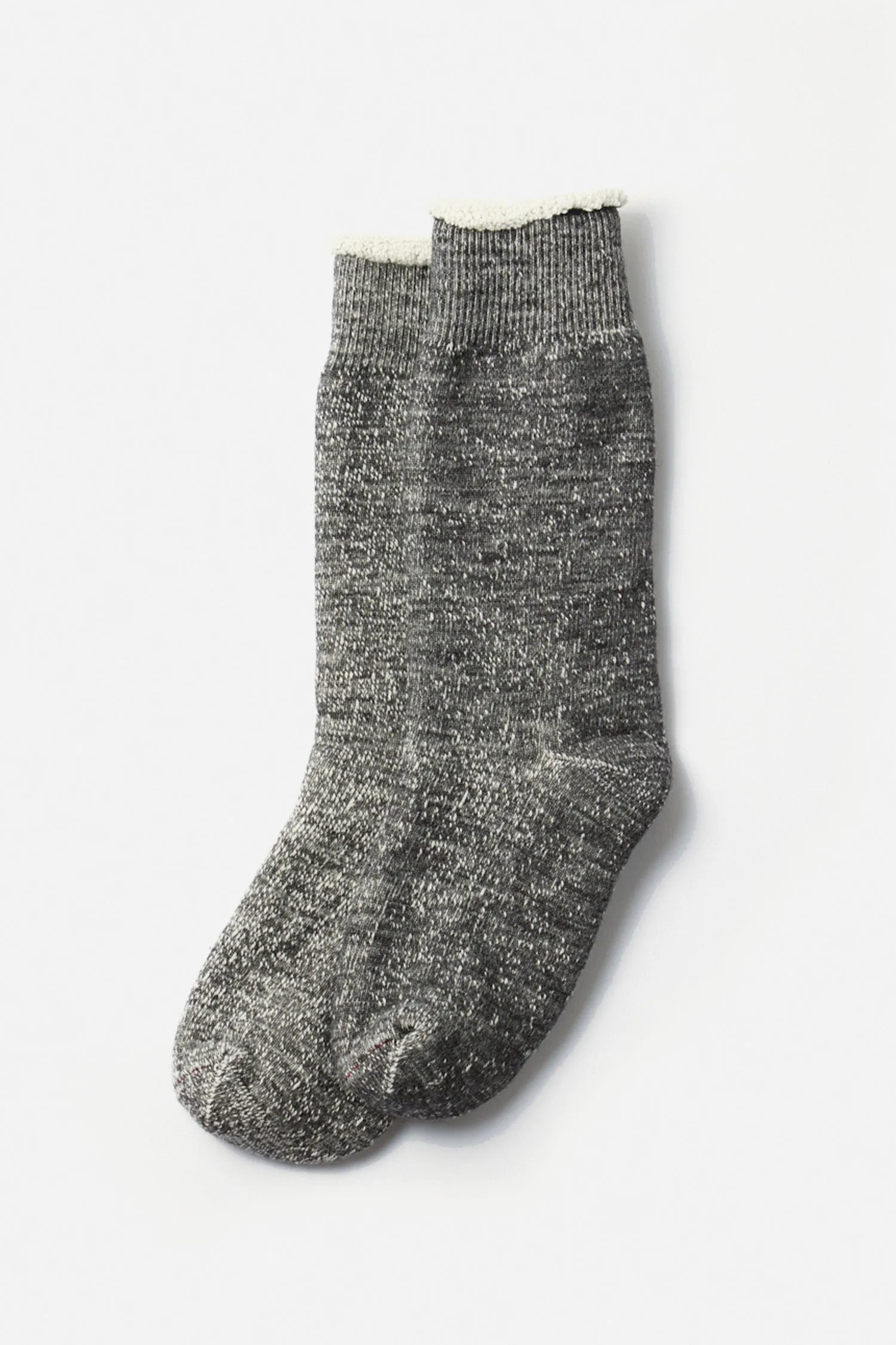 RoToTo Double Face Crew Socks / Charcoal