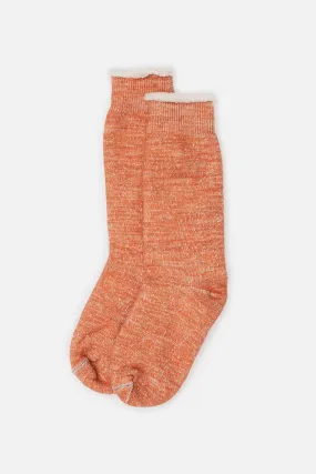 RoToTo Double Face Crew Socks / Orange