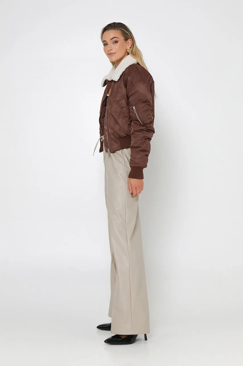 Seth Bomber Jacket | Choc