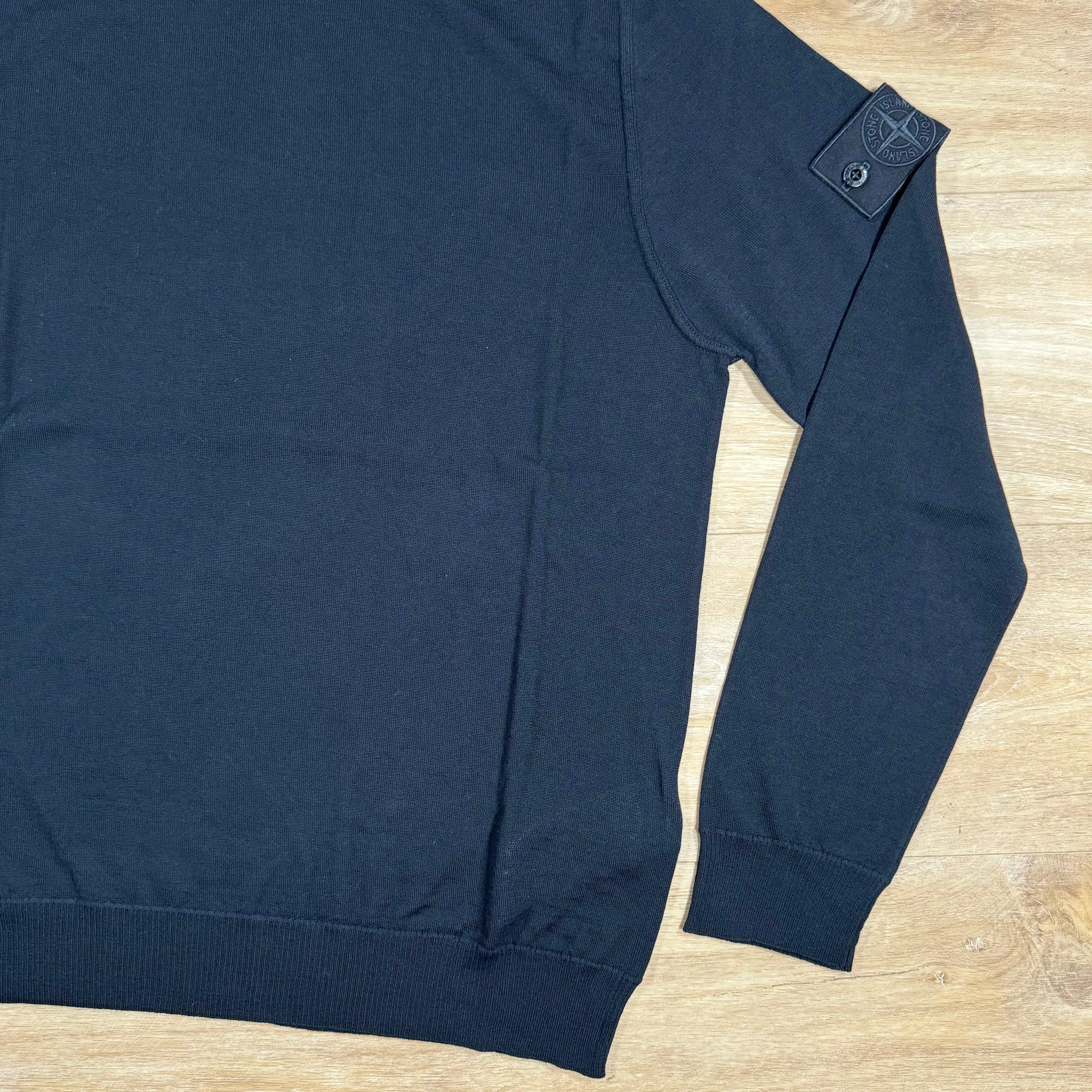 Stone Island Light Wool Ghost Turtleneck Jumper in Navy