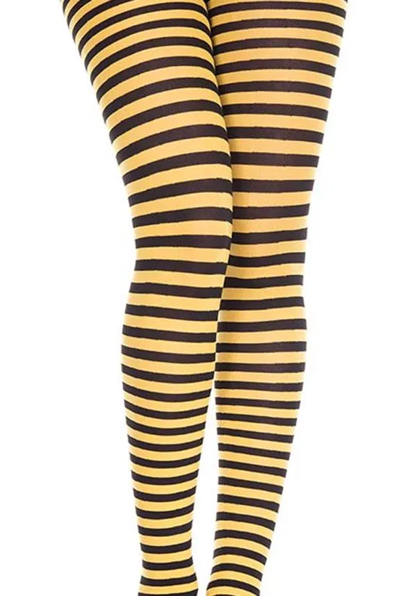 Striped [Black/Yellow] | TIGHTS