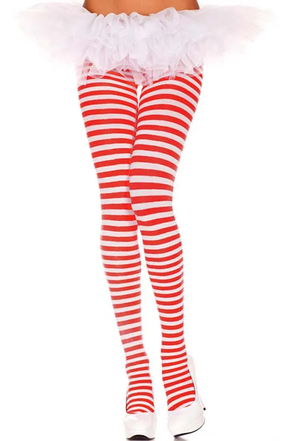 Striped [Red/White] | TIGHTS