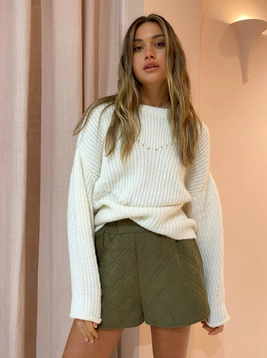 Suboo Fay Oversized Alpaca Knit Jumper in Ivory