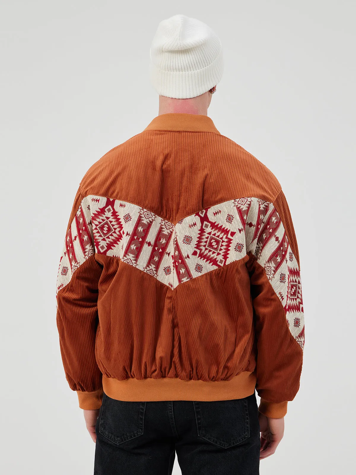 TERRA COTTA UNISEX BOMBER JACKET M