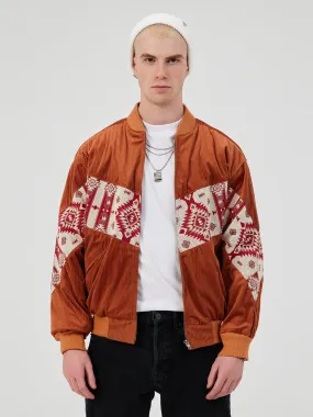 TERRA COTTA UNISEX BOMBER JACKET M