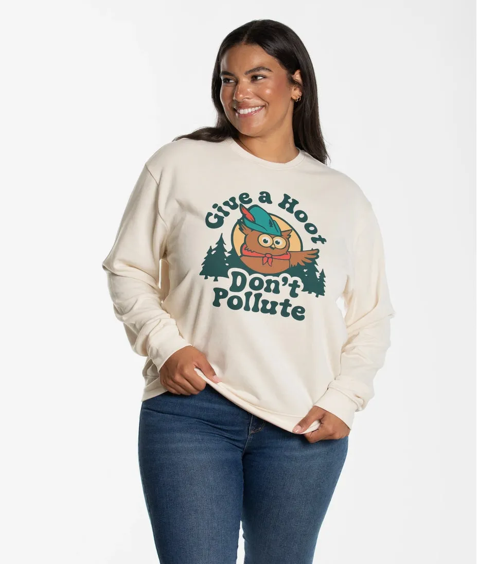 The Landmark Project - Give A Hoot Crewneck Sweatshirt