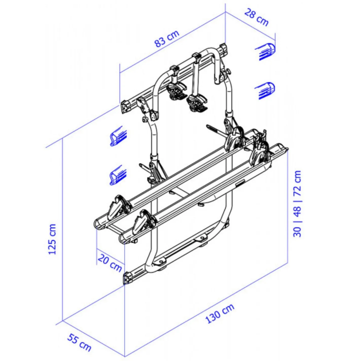 Thule Elite Van XT Bike Rack Black or Silver- (Ducato/Jumper/Boxer 2007 Onwards)