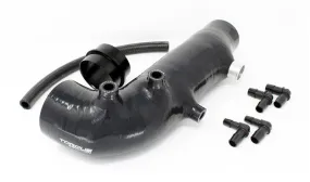 Torque Solution Turbo Inlet Hose Black: 02-07 Subaru WRX / 04-18 STI / 05-09 Legacy GT / 04-13 FTX - TS-SU-463BK