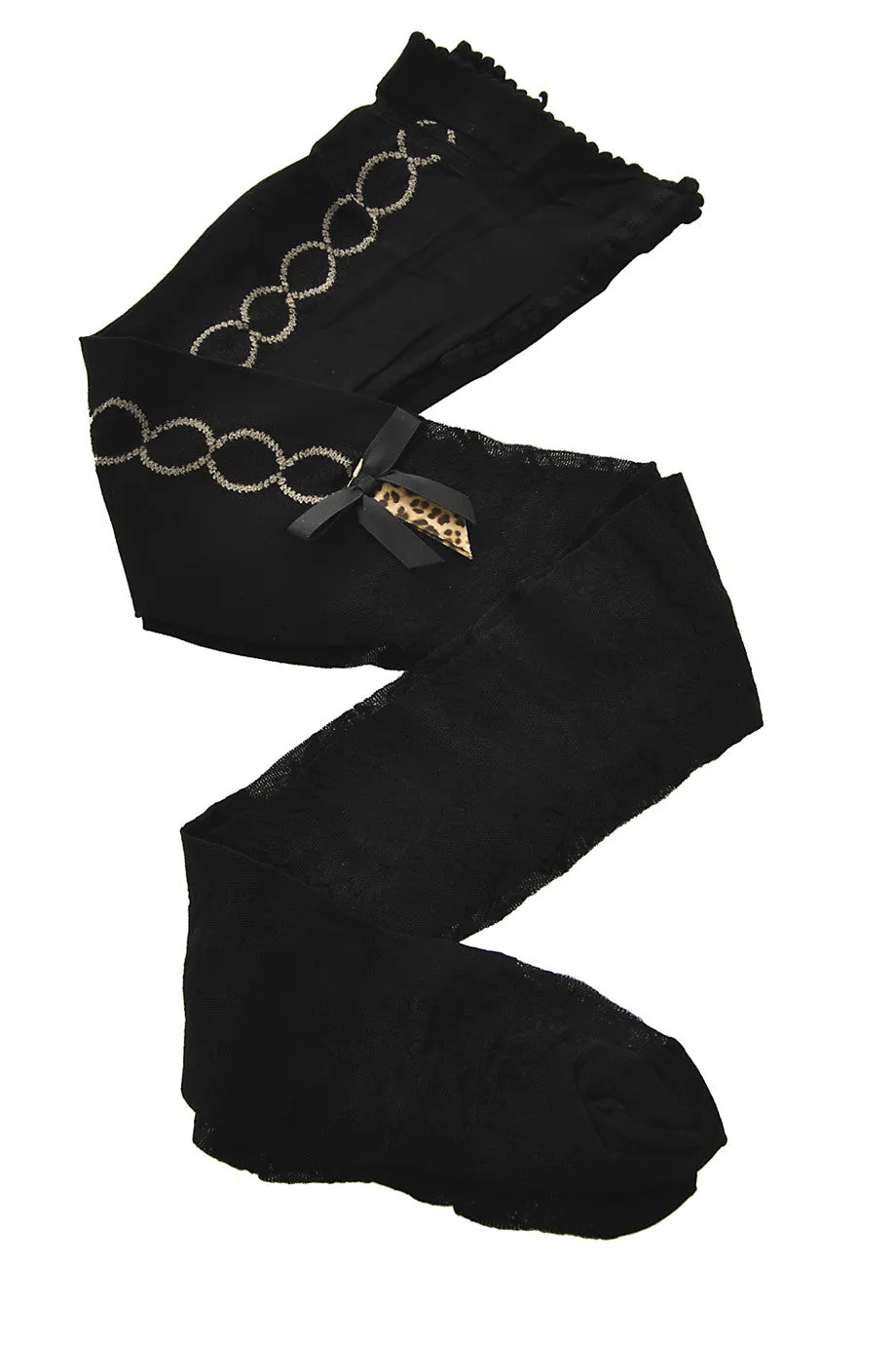 TRASPARENZE IL CAIRO Black Lace Tights