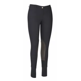 TuffRider Ladies Ribb Lowrise Pull-On Knee Patch Breeches