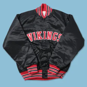 Vintage Deadstock Vikings Satin Bomber Jacket