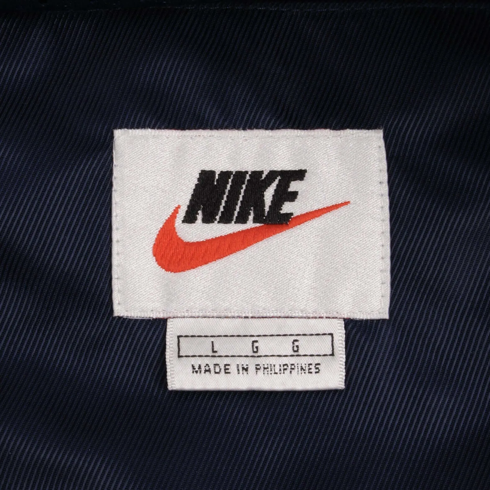 VINTAGE NIKE WINDBREAKER NAVY BLUE JACKET 1990S SIZE LARGE