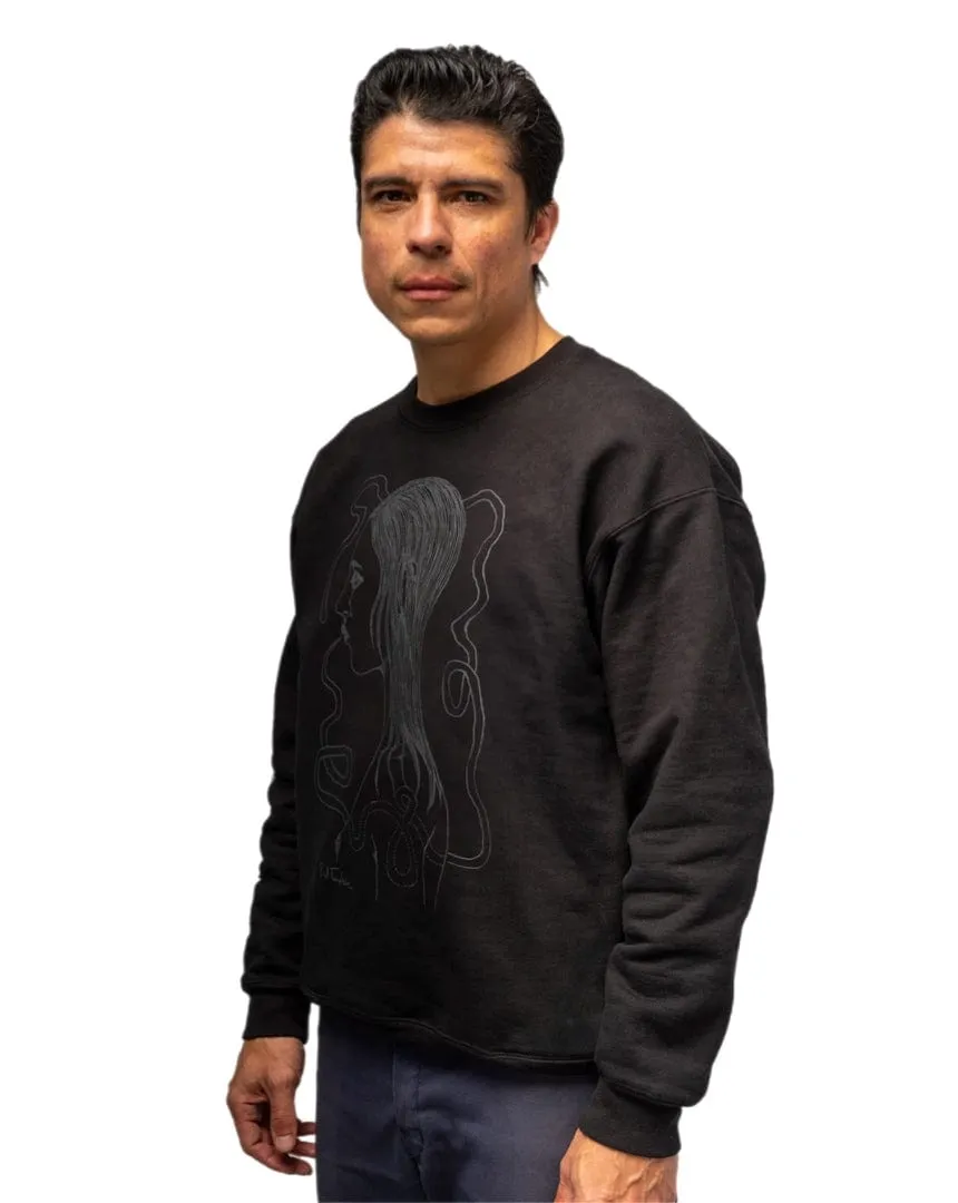 War Saw Templeton Profile Crew Neck - Black