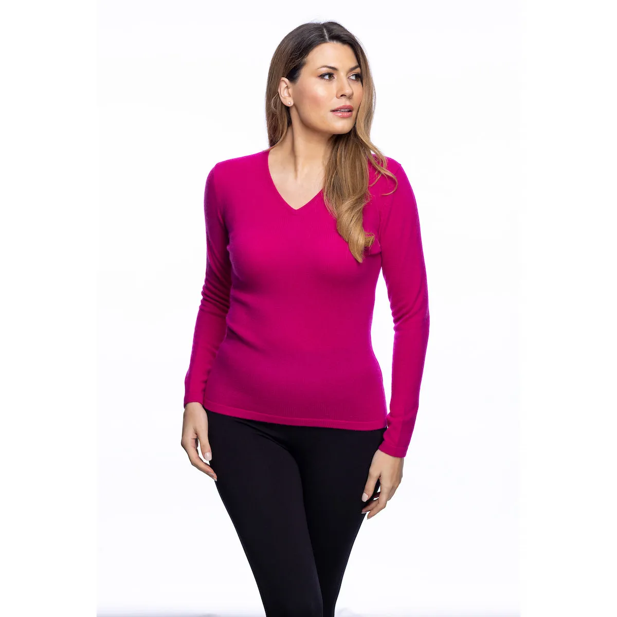 Women's Dunedin Cashmere 100% Cashmere  Fuchsia