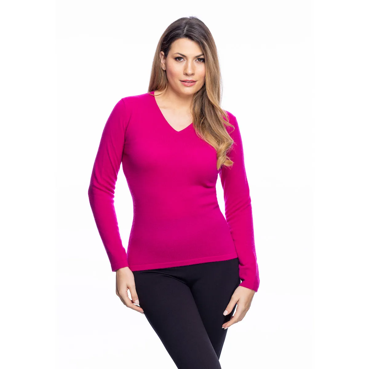 Women's Dunedin Cashmere 100% Cashmere  Fuchsia