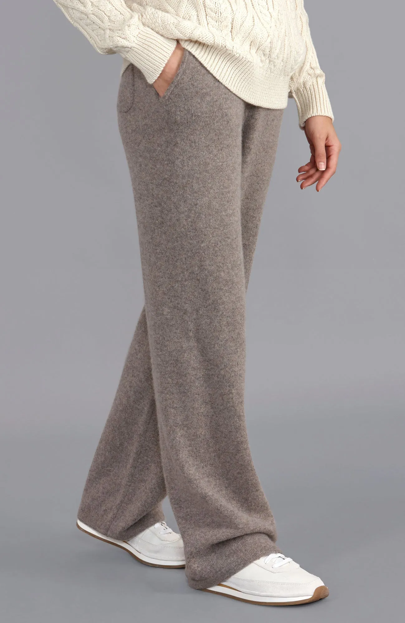 Womens Lambswool Knitted Trousers