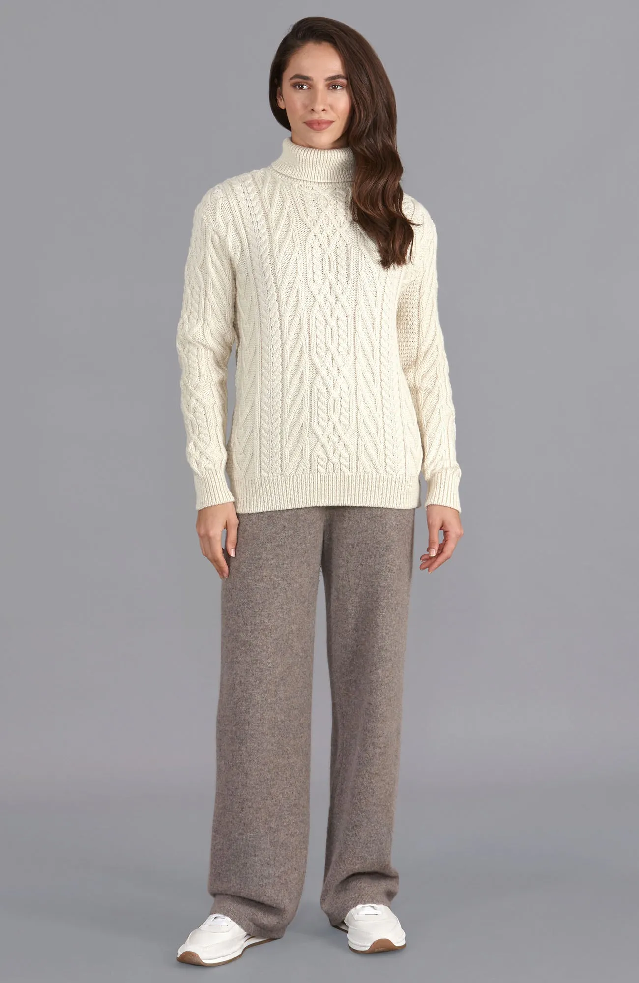 Womens Lambswool Knitted Trousers