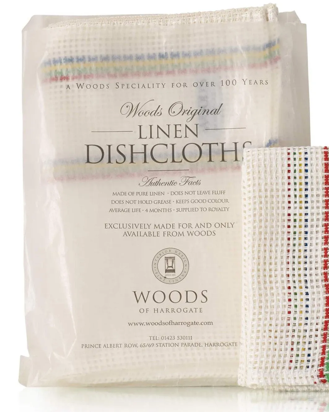 Woods Famous 100% Linen Dishcloth