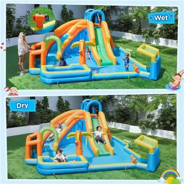 Yaheetech Giant Water Slide Combo