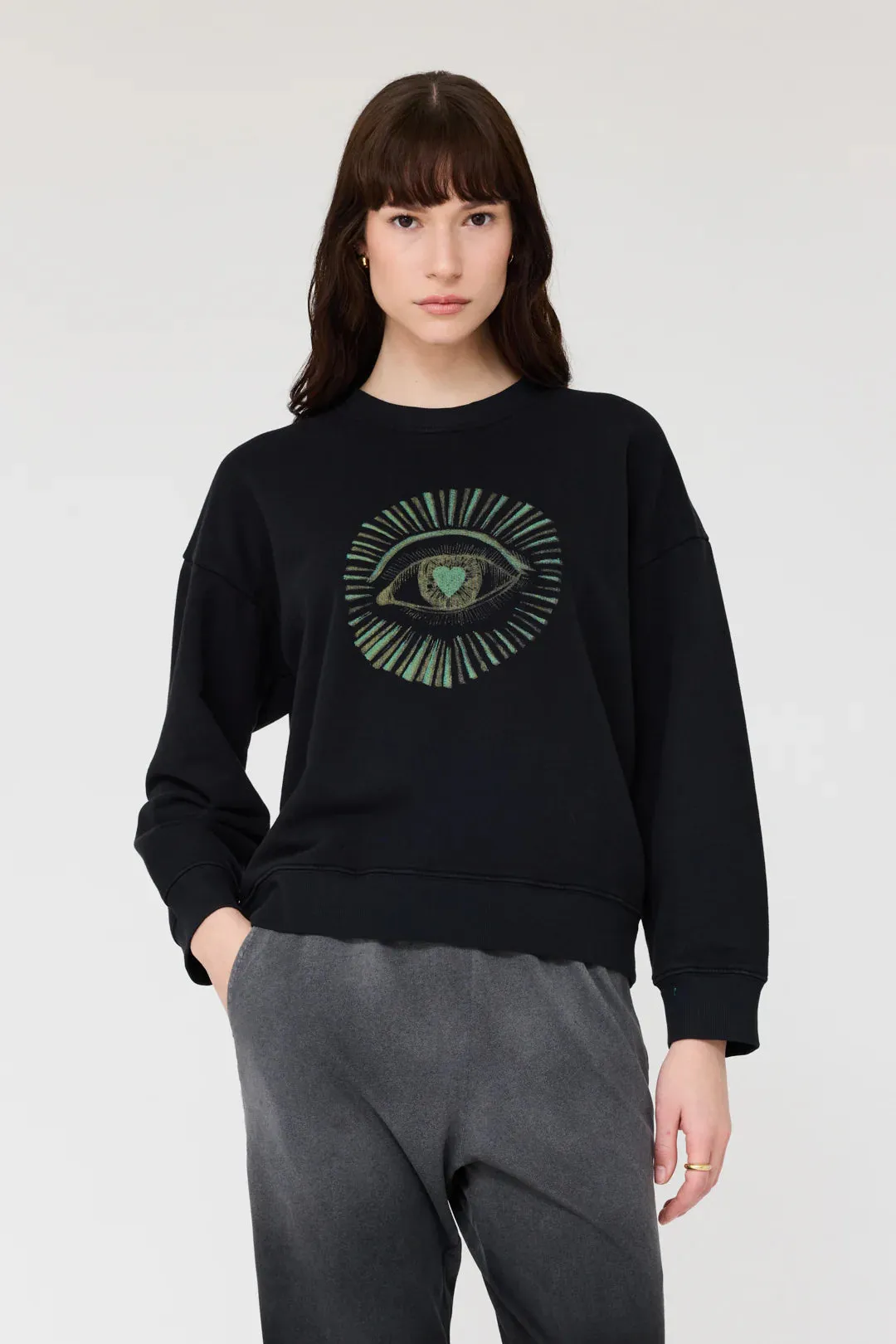 YVES SWEATSHIRT - BLACK